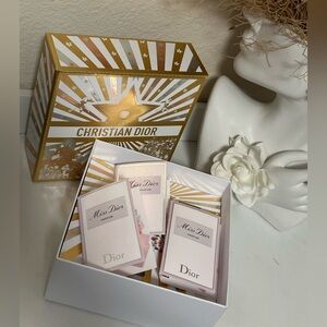 Dior Gold and White Mini Bag